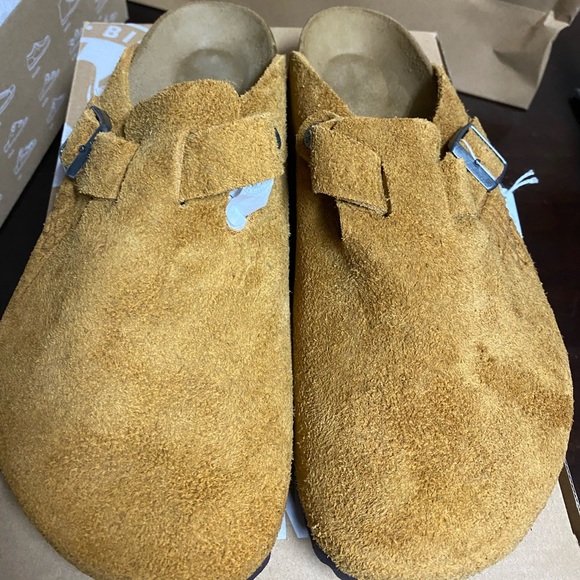 STUSSY x BIRKENSTOCK Boston BS Caramel 40 US 9W 7M - Picture 6 of 12